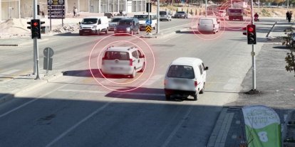 Gaziantep'te kırmızı ışık ihlali yapan 990 araca ceza yazıldı