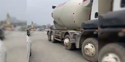 Caddeye çimento döken mikser sürücüsüne 28 bin TL ceza