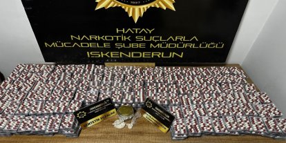 Hatay’da 21 bin 560 adet sentetik ecza hap ele geçirildi: 2 tutuklama