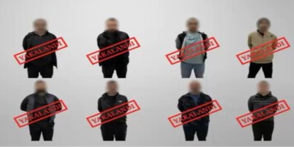 Gürcistan'da yakalanan 8 suçlu Türkiye'ye getirildi