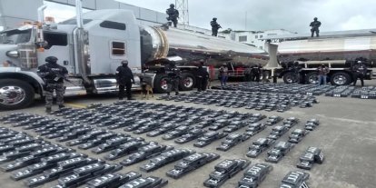 Venezuela'da yakıt tankerinde 500 kilogramdan fazla kokain ele geçirildi