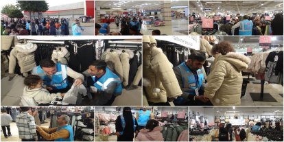 Yetimler Vakfı, Gaziantep'te yüzlerce yetim çocuğa kıyafet yardımı ulaştırdı