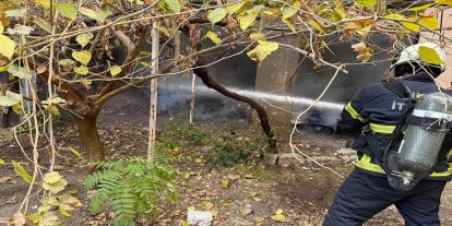 Siirt’te odunluk yangını: alevler eve sıçramadan söndürüldü