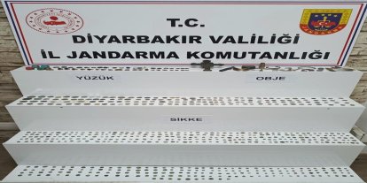 Diyarbakır’da Bizans dönemine ait tarihi eserler ele geçirildi