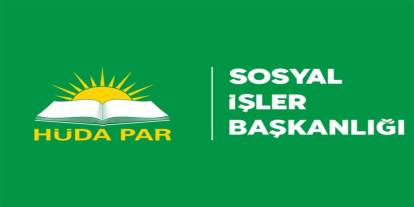 HÜDA PAR Sosyal İşler Başkanlığı’ndan “3 Aralık Dünya Engelliler Günü” mesajı