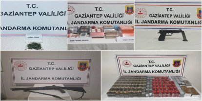 Gaziantep'te uyuşturucu ve kaçakçılık operasyonları: 47 gözaltı