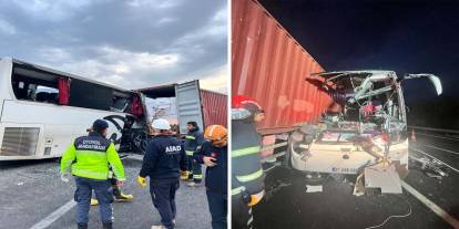 Osmaniye'de yolcu otobüsü tıra çarptı: 6 ölü, 11 yaralı