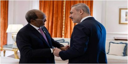 Bakan Fidan, Somali Cumhurbaşkanı Mahmud ile görüştü