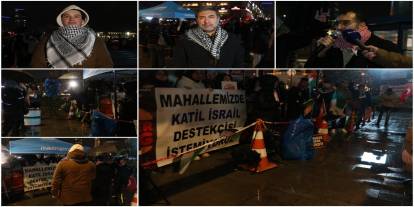 Başakşehir'de boykot nöbeti: İşgal destekçisi firmaların kapatılması talebi