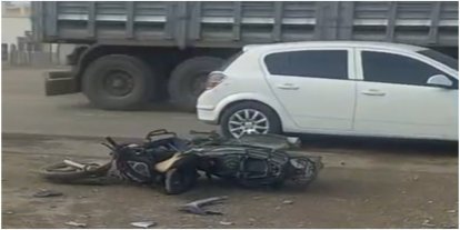 Otomobil ile motosiklet çarpıştı: Bir ağır yaralı