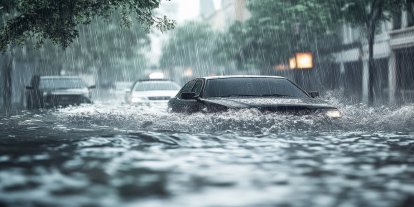 KKTC'de şiddetli yağışlar sele neden oldu