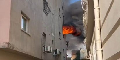 Cizre'de bir evde çıkan yangında ev kullanılamaz hale geldi