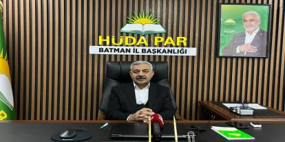 HÜDA PAR İl Başkanı Şahin: Batman'dan Türkiye siyasetine bakışımız net
