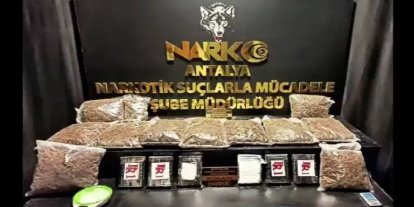 Antalya’da yüklü miktarda uyuşturucu ele geçirildi
