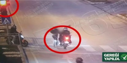 Yayaya çarpan motosiklet sürücüsü yakalandı