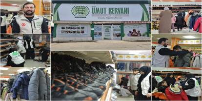 Umut Kervan'ından Bursa'da yüzlerce ihtiyaç sahibi çocuğa bot ve mont desteği