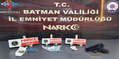Batman’da araçtan uyuşturucu ve silah çıktı