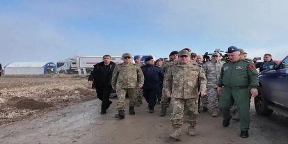 Genelkurmay Başkanı Bayraktaroğlu, kaza bölgesinde incelemelerde bulundu