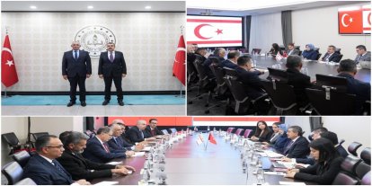 Bakan Tekin KKTC'li mevkidaşı Çavuşoğlu ile bir araya geldi