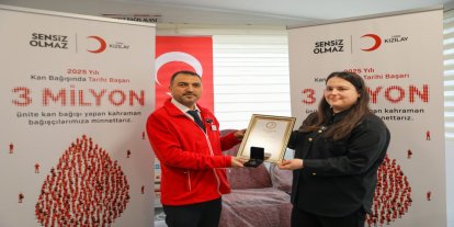 Kızılay 3 milyon kan bağışı hedefine ulaştı