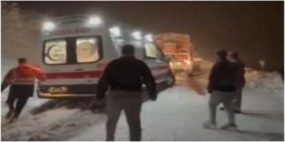 Bitlis’te kar engeli aşıldı: 7 aylık bebek hastaneye ulaştırıldı