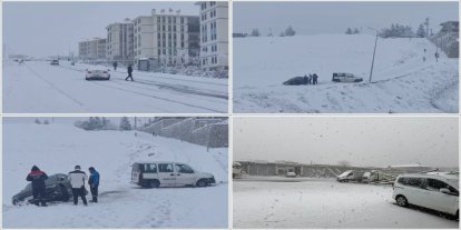 Batman'da beklenen kar yağışı etkili oldu