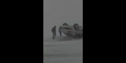 Silvan–Diyarbakır yolunda kar ve buzlanma nedeniyle kaza