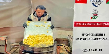 Bingöl Cumhuriyet Kız Anadolu İmam Hatip Lisesi’nin Gazze yararına düzenlediği kermesin geliri yerine ulaştı