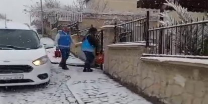 Batman'da evde sağlık hizmetleri kış koşullarına rağmen sürüyor