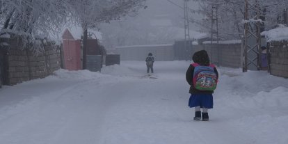 Ağrı'da okullara kar tatili