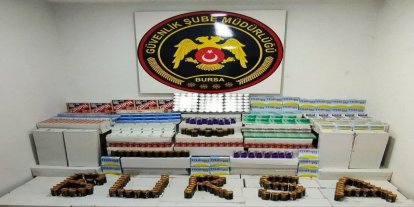 Bursa’da binlerce ruhsatsız ilaç ele geçirildi