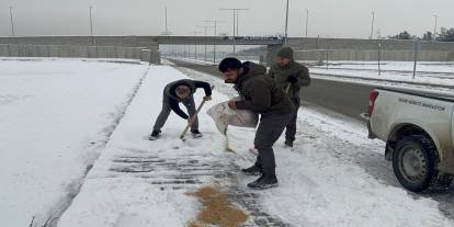 Batman'da yaban hayvanları için doğaya yem bırakıldı