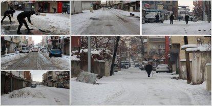 Batman'da mahalle araları kardan geçilmiyor: Hayat durma noktasında