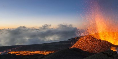 Piton de la Fournaise Yanardağı'nda volkanik hareketlilik