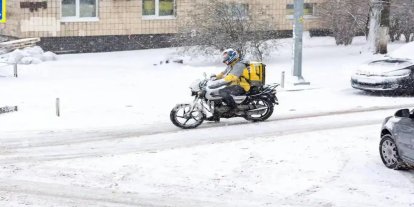 Gaziantep'te buzlanma nedeniyle motokuryelere 1 günlük trafik yasağı