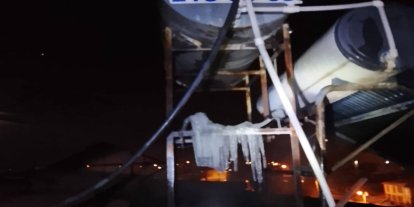 Batman'da çatı katında yangın