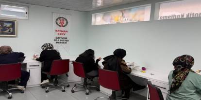 Batman'da kadınlara yönelik el sanatları kursları devam ediyor