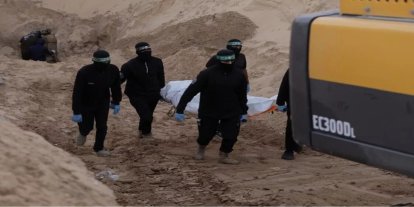 Gazze'de bulunan son Siyonist esirin cesedi için arama çalışmaları yeniden başladı