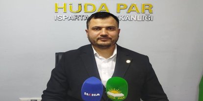 HÜDA PAR Isparta İl Başkanı Demir'den 10 Ocak mesajı