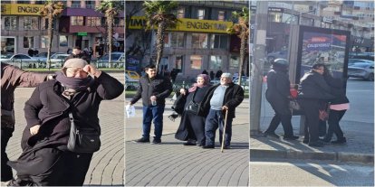 Lodos Bursalıların hafta sonu planını alt üst etti: Vatandaşlar birbirlerine tutunarak ilerlemeye çalıştı