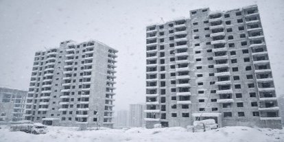 Aşırı soğuklar inşaat sektörünü durdurdu