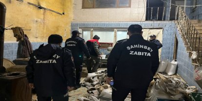 Gaziantep'te bin 300 kilogram sakatat imha edildi