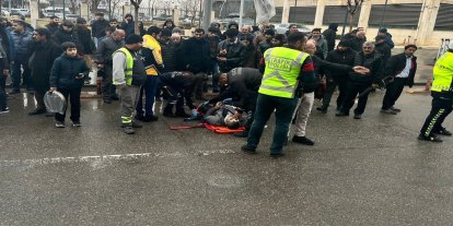 Batman'da motosikletin çarptığı yaya yaralandı