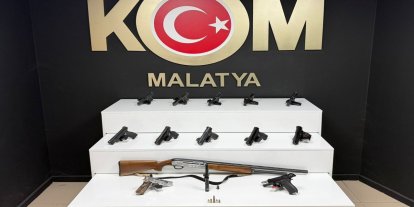 Malatya'da ruhsatsız silah operasyonu: 3 gözaltı