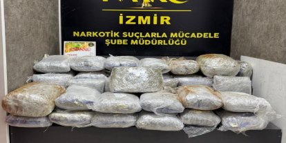 İzmir’de 65 kilogram esrar ele geçirildi, 1 kişi tutuklandı