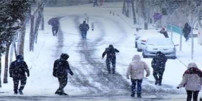 9 il için sarı kodlu uyarı: Kuvvetli kar yağışı bekleniyor