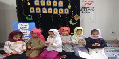 Miniklerden Miraç Kandili etkinliği