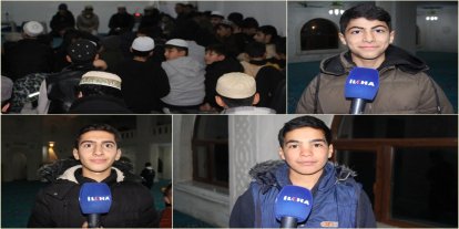 Çocuklar: Namaz bizim miracımızdır, bu gecede Müslümanlar ibadet etmeli ve Gazze'yi unutmamalı