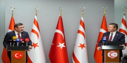 Cumhurbaşkanı Yardımcısı Yılmaz KKTC’de temaslarda bulundu
