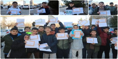 İmam Hatipli öğrenciler: Aldığımız takdir belgesinin asıl sahibi Gazzeli kardeşlerimizdir